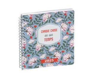 Agenda de bureau Lady 18S spiralé Dodo & Cath 15 x 17 cm Semainier Janvier à Décembre 2025