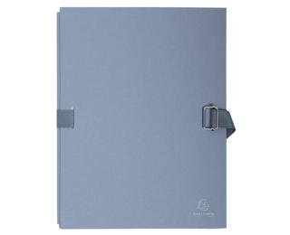 Expanding spine folder with flap on the bottom tinted paper - A4 - Grey