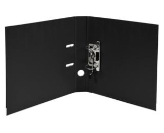 Premium-Ordner PREM'TOUCH aus PP mit 2 Ringen, Rücken 50mm, 32x30cm für DIN A4 Überbreite - Schwarz