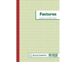 Doorschrijfpapier Facturen 21x14,8cm - 50 bladen triple - in folie per 5
