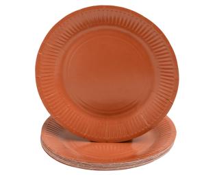 20 Assiettes en carton rondes, 23 cm