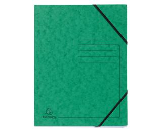 Carpetas impresas con gomas sin solapas Cartulina lustrada 355 g/m2 - Verde