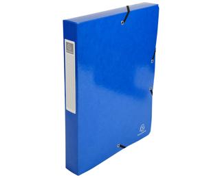 Carpetas de proyecto con gomas Iderama® 7/10e - 600 g/m2 - Lomo: 40 mm - Formato de documento: A4 - Tamaño: 25x33cm - Azul oscuro