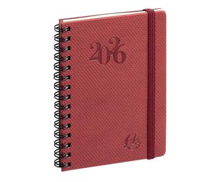 Agenda de poche Eurotime 13S spiralé Swan 9 x 13 cm Semainier Janvier à décembre 2026 - Couleurs assorties