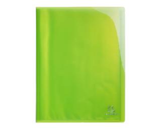 Carpeta de fundas Iderama® polipropileno semi-rígido 5/10º - (Vistas: 80 Fundas: 40) - 24x32 cm para A4 - Verde anís
