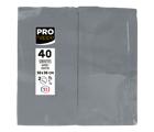 Paquet de 40 serviettes micro gaufrées ouate 2 plis - pliées 1/8