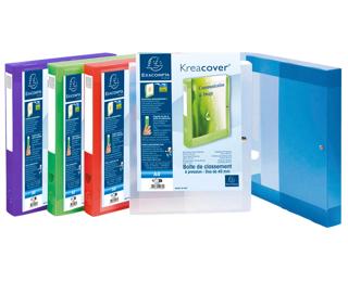 Kreacover® Chromaline PP 7/10de Klasseerdoos Rug 40mm - A4 