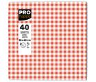 Paquet de 40 serviettes micro-gaufrées ouate décorées 2 plis - 38x40 cm