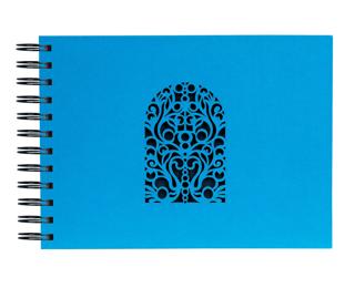 Album à spirales 50 pages noires - Turquoise