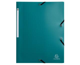 Elastomappen met 3 flappen gerecycled PP Opak - Groen