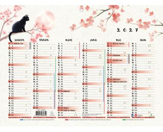 Calendrier Sapporo 29,5 x 22 cm Semestriel 2027 - Visuel