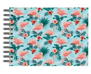 Spiralfotoalbum FLAMINGO 23x16 cm, 50 Seiten weiß 