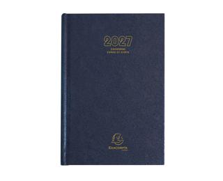 Agenda de bureau Couronne Euro et cents 11 x 17 cm Journalier Janvier à Décembre 2027 - Couleurs assorties