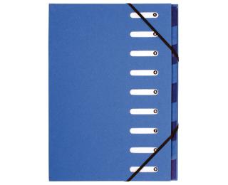 Cartella Harmonika Forever con elastici e divisori, dorso estensibile, finestre ritagliate, 9 scomparti - A4 