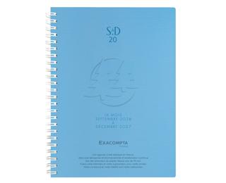 Agenda de bureau SAD 20S Linicolor 15 x 21 cm Semainier Septembre 2026 à Décembre 2027 - 16 mois - Coloris aléatoire