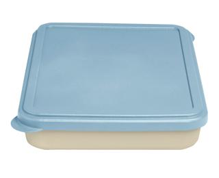 Boîte repas réutilisable, bio sourcée avec couvercle - Beige