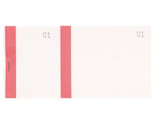 Bloc vendeur 100 feuillets à bande couleur numérotés de 1 à 100 - Format 66x135mm