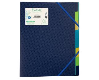 Exacompta Forever Recycled Multipart File with 3 flaps PP (8 compartments) - A4 