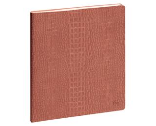 Agenda de bureau Horizons 22 Baby Croco 22,5 x 18,5 cm Semainier Janvier à décembre 2026 - Terracotta