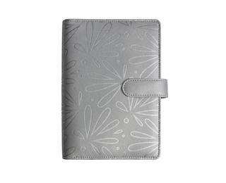 Organiseur Exatime 17 light Floralie 14 x 19 cm Semainier Septembre 2026 à Décembre 2027 - 16 mois - Argent