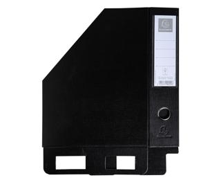 Tijdschriftenhouder PP - Rug 70mm - vlak geleverd - 23x31cm - Zwart