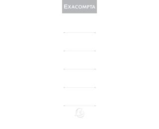 Exacompta Adhesive Spine Labels For Lever Arch Files - Pack of 10 - 70mm 