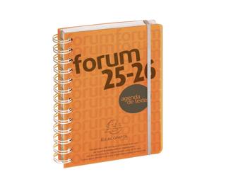 Agenda Forum Linicolor 12 x 17 cm Journalier Août 2025 à Juillet 2026 - Orange