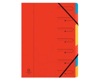 Clasificadores grapados en el lomo Con gomas, grapados - Tamaño: 24,5x32 cm para: A4 - Rojo