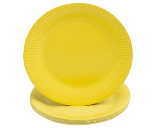 20 Assiettes en carton rondes, 23 cm