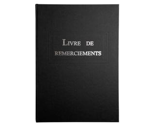 Livre de remerciement 96 pages 297x210 - Noir
