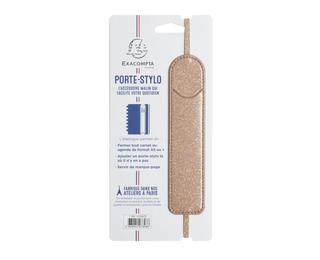 Porte-stylo avec élastique Eden 3,5 x 15,5 cm - Or