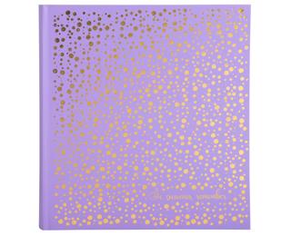 Fotoalbum 30 Seiten weiß 25x25cm, Plum' Violett - Violett