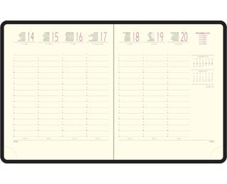 Recharge pour agenda de bureau Eurotime 18 15 x 17 cm Semainier Janvier à Décembre 2027