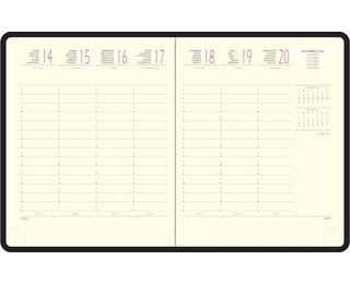 Recharge pour agenda de bureau Eurotime 18 15 x 17 cm Semainier Janvier à Décembre 2027
