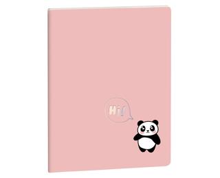 Notebook Cute Friends ligné Panda 15 x 21 cm - Visuel