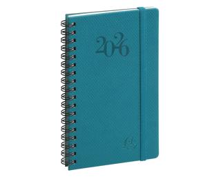 Agenda de poche Eurotime 16S spiralé Swan 9 x 16 cm Janvier à Décembre 2026 - Couleurs assorties