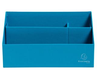 Trieur vertical / porte lettres 3 compartiments carton Teksto - Turquoise