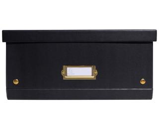 Cajas de almacenamiento NeoDeco - 35x51,5x16 cm, A3+ - Negro