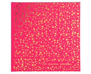 Fotoalbum 30 Seiten weiß 25x25cm, Plum' Violett - Himbeerfarben