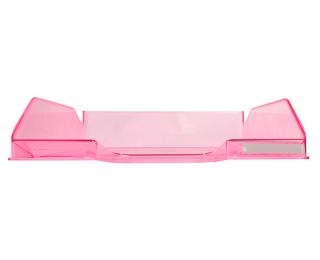 Letter tray MIDI-COMBO turquoise tr glos - Glossy raspberry
