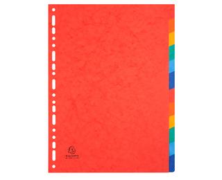 Intercalaires carte lustrée 225g 12 positions - A4 