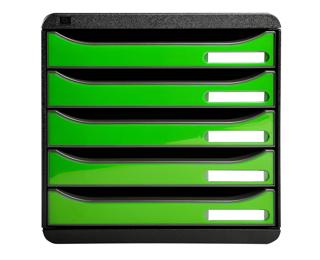 BIG-BOX PLUS black/glossy ocean blue - Glossy apple green