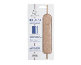 Porte-stylo avec élastique Eden 3,5 x 15,5 cm - Or