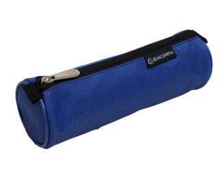 Trousse ronde Polyester Opak - 22,5x7,5cm - Couleurs assorties
