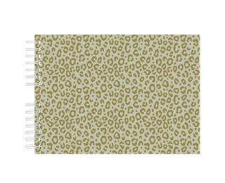 Álb espir 50p blanco 32x22 LeoPop verde 