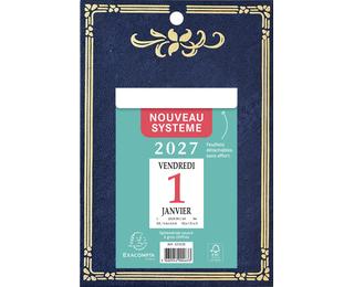 Bloc éphéméride neutre Skytos support plaque imprimée 14 ,5 x 21,5 cm 2027 