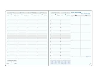 Recharge semainier SAS 27 21 x 27 cm Août 2026 à Août 2027
