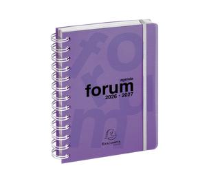 Agenda Forum Linicolor 12 x 17 cm Journalier Août 2026 à Juillet 2027 - Violet