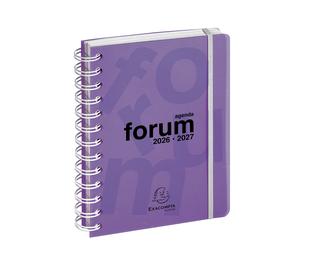 Agenda Forum Linicolor 12 x 17 cm Journalier Août 2026 à Juillet 2027 - Violet