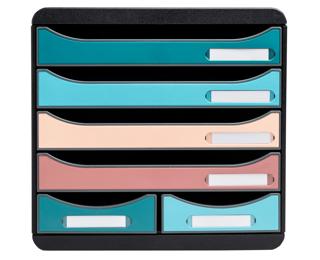 Big Box Maxi filing module 6 drawers Skandi - Assorted colours